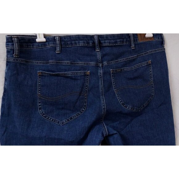 Lee Regular Fit Mens W42xL10 Mid Rise Bermuda Stretch Denim Shorts 10" Inseam - Picture 9 of 13